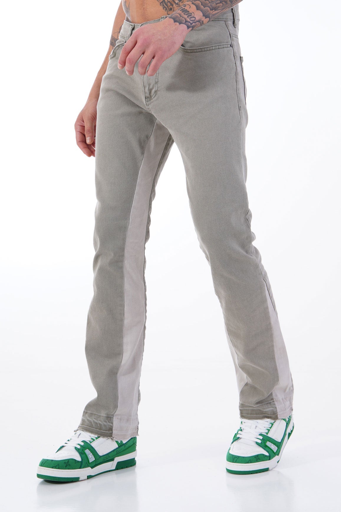 JEAN FLARE - OLIVE 103