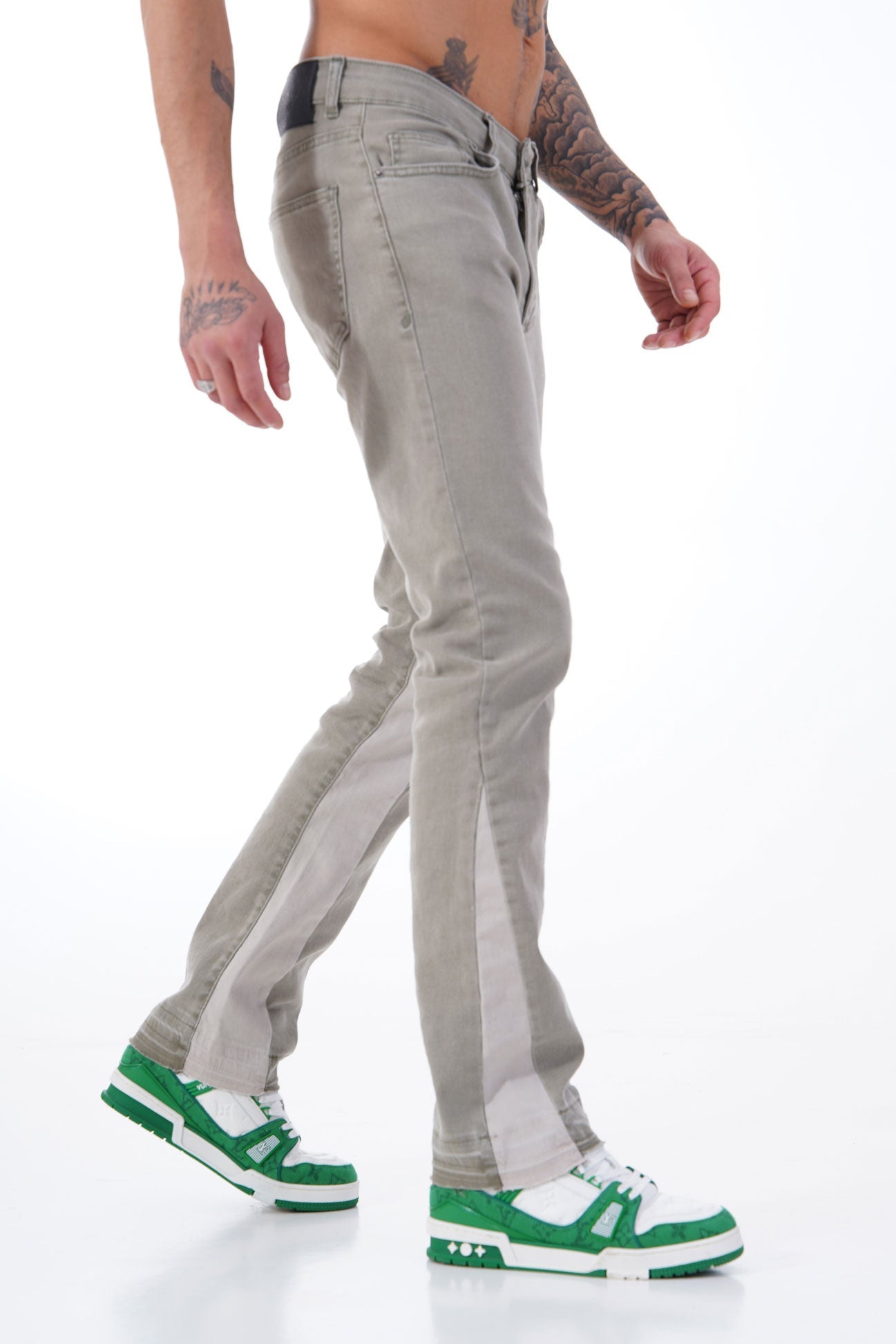 JEAN FLARE - OLIVE 103