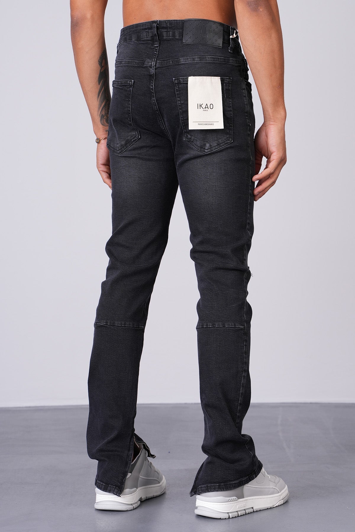 JEAN ZIPPED - BLACK 307