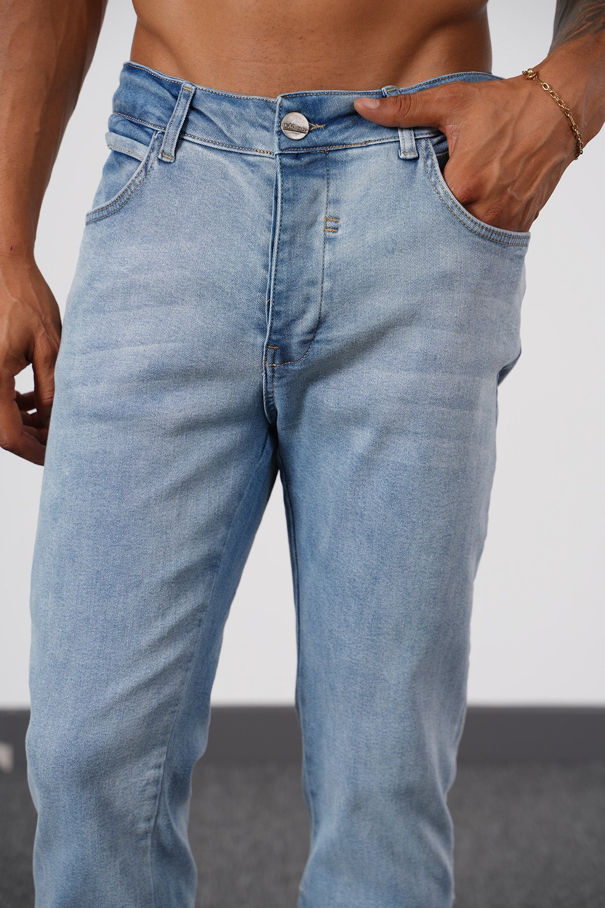 JEAN ZIPPED - BLUE 087