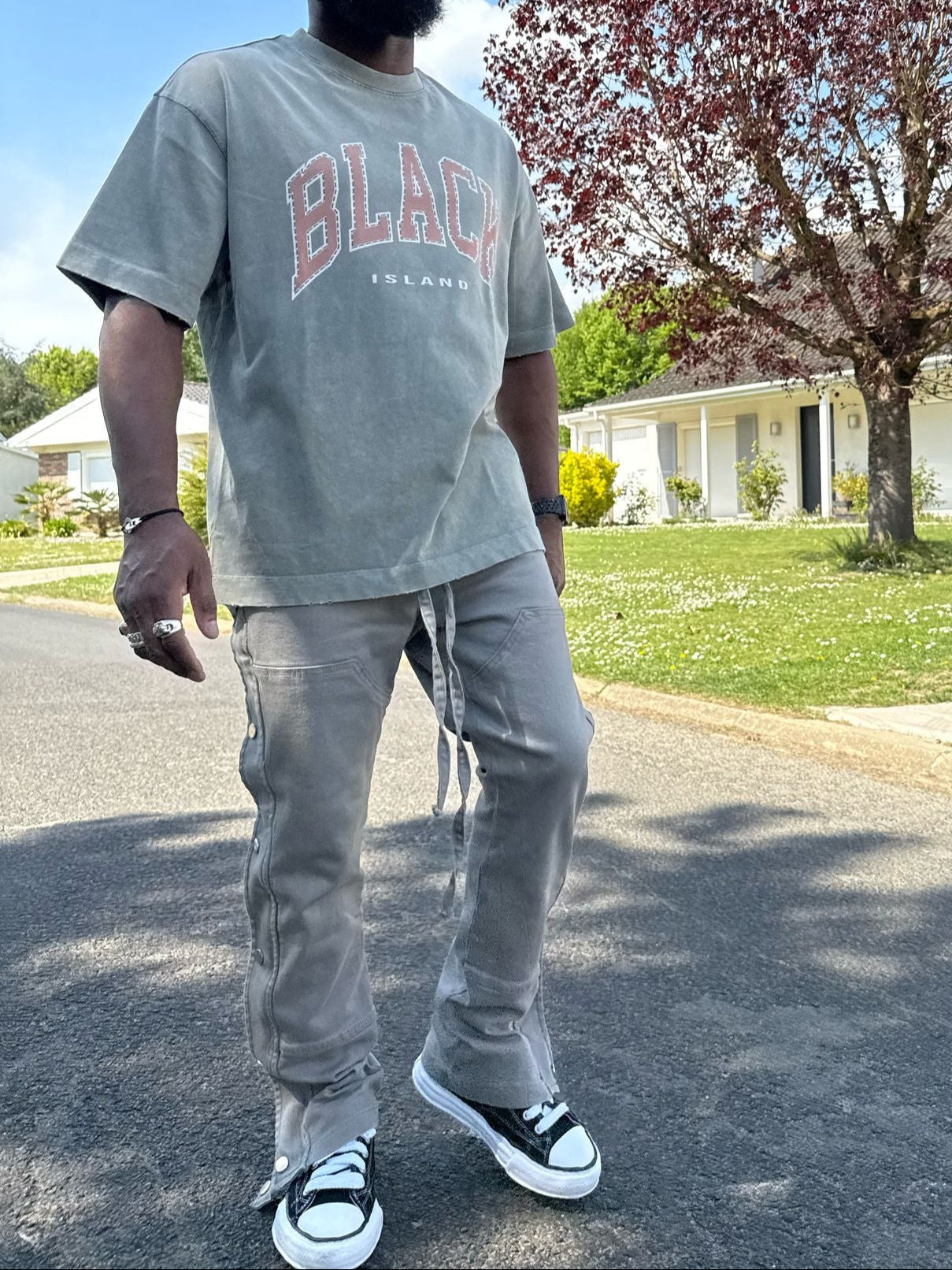 TEE SHIRT BLACK ISLAND