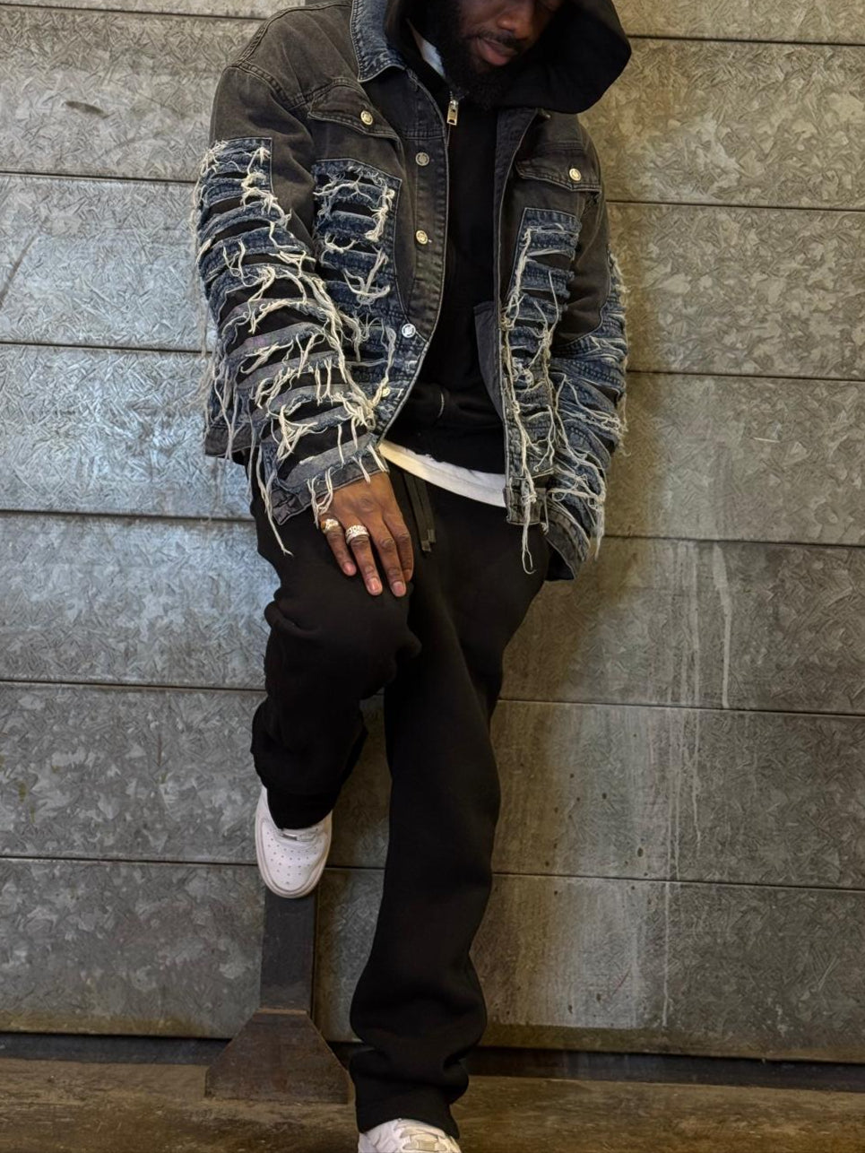 VESTE DENIM DESTROY