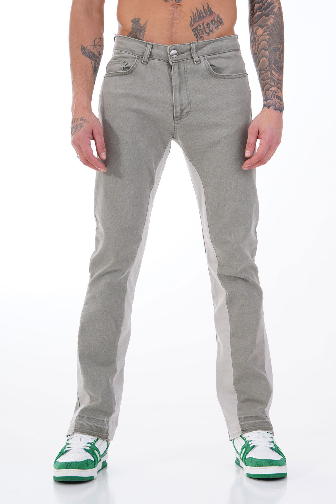 JEAN FLARE - OLIVE 103