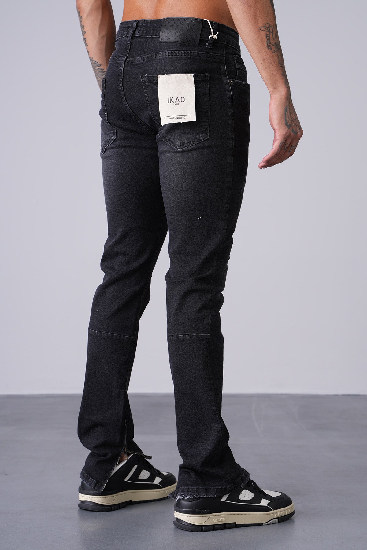 JEAN ZIPPED LL2000312 - BLACK