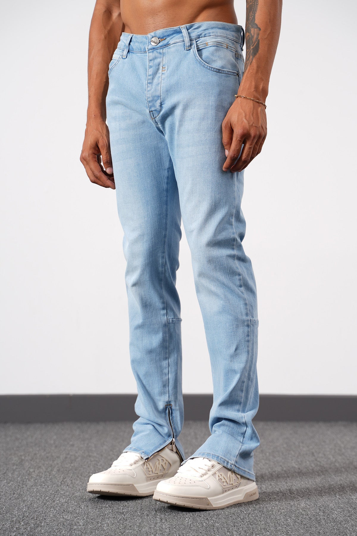 JEAN ZIPPED - LIGHT BLUE 087