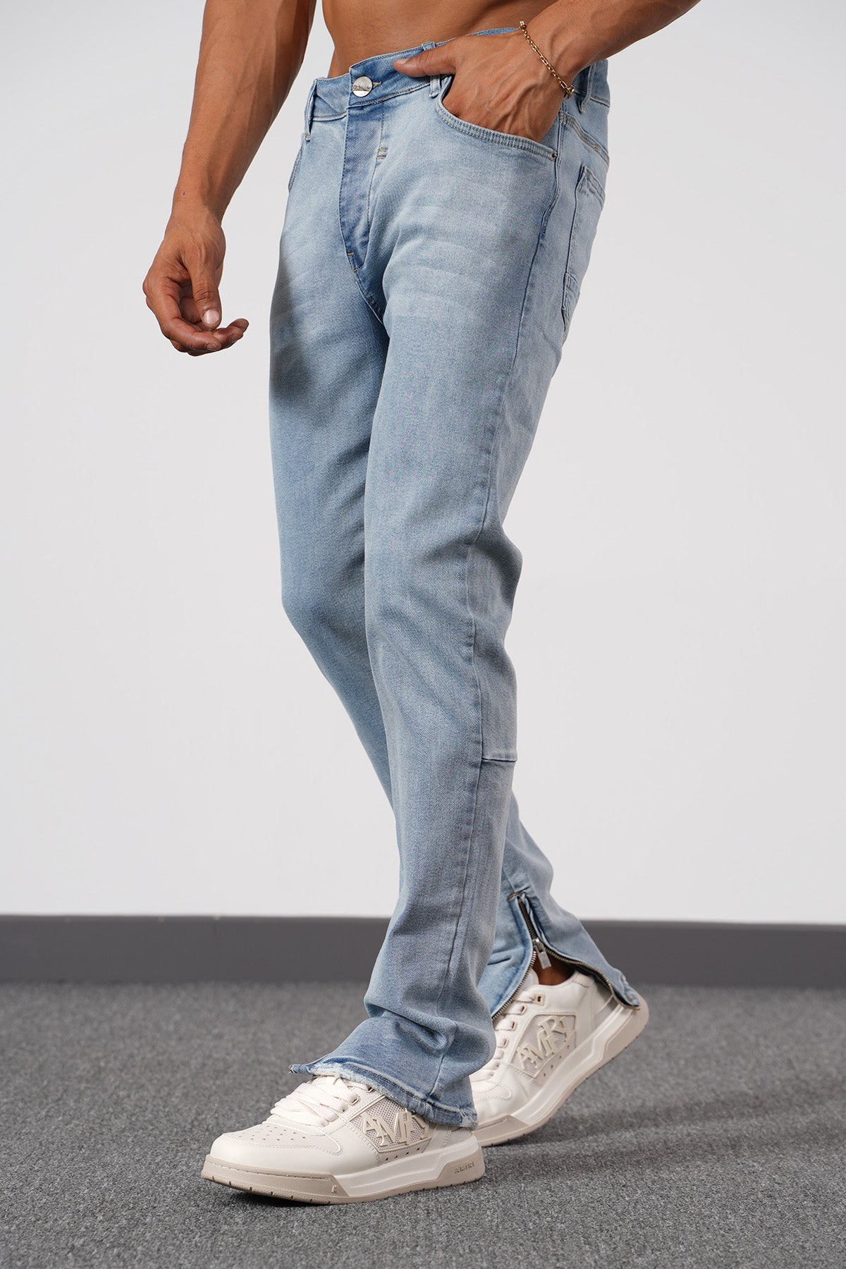 JEAN ZIPPED - BLUE 087